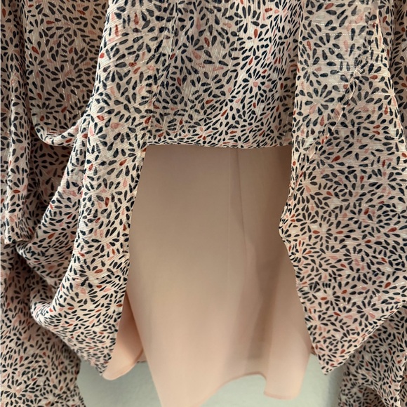 BCBGeneration Women's Pink and Black Patterned Blouse - Picture 5 of 6